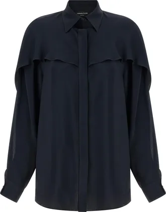 Fabiana Filippi Blue Acetate Womens Blouse