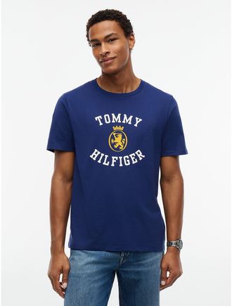 Tommy Hilfiger Mens Tommy Crest Logo T-Shirt - Preppy Navy - XXXL