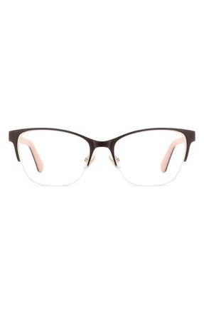 Kate Spade New York diandra 51mm rectangular optical glasses in Brown at Nordstrom