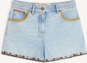 Valentino Embroidered Denim Shorts Wo