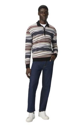 Missoni Long Sleeve Polo With Zip And Striped Zigzag Pattern in Multicoloured at Nordstrom, Size 52 It