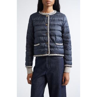 Max Mara The Cube Quilted Puffer Jacket in Midnight Blue at Nordstrom, Size 12
