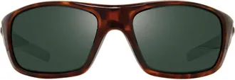 Revo Tortoise Jasper Acetate Wraparound Sunglasses