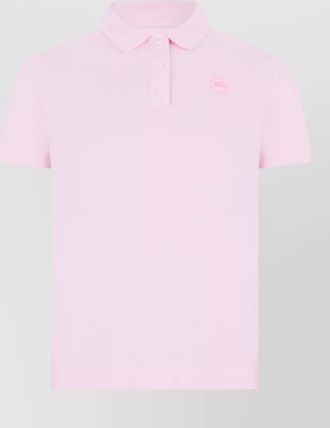 Canada Goose short sleeve polo shirt logo detail