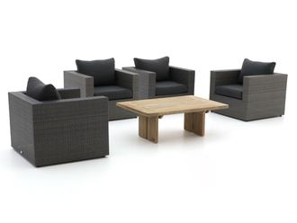 Forza Furniture Forza Barolo/ROUGH-L stoel loungeset 5-delig
