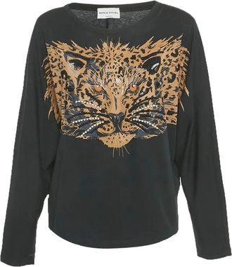 Sonia Rykiel Pre-Owned Top con stampa - Nero