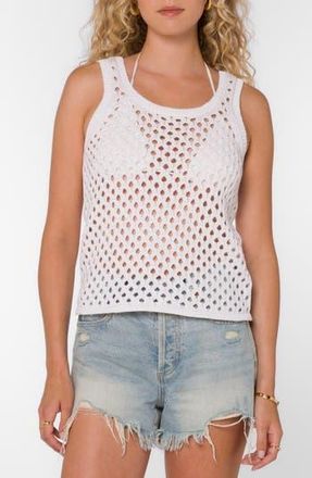 Velvet Heart Santina Open Knit Tank in Optic White at Nordstrom Rack, Size X-Small