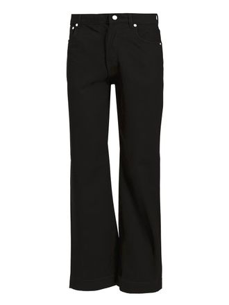 Alexander McQueen Wide Leg Jeans Nero-Uomo