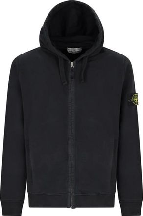Stone Island Hoodie Sweater - Heren - Vesten met rits - Zwart - M - Hoodies & sweatvesten