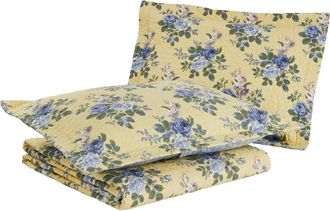 Laura Ashley Linley Quilt & Sham Set in Yellow at Nordstrom Rack, Size Full/queen