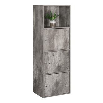 Convenience Concepts Xtra Storage 3 Door Cabinet with Shelf, Faux Birch