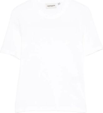 Carhartt Work in Progress short-sleeve cropped T-shirt - women - Cotton/Elastane - L - White