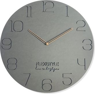 OEM Reloj De Pared Grande Para Sal&oacute;n, Gris, Ecol&oacute;gico, 50 Cm