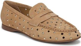 Naturalizer Bloom Stud Penny Loafer in Dune Dust Suede at Nordstrom, Size 9.5