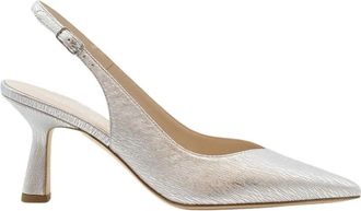 Lella Baldi Venere Slingback Pump - Dames - Pumps - Grijs - 41 EU - Leer - Schoenen