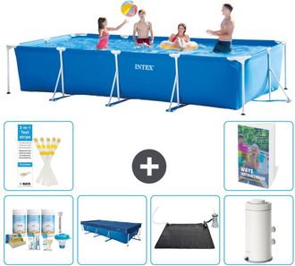 Intex Piscina Con Estructura Rectangular - 450x220x84 Cm - 7-piezas S132