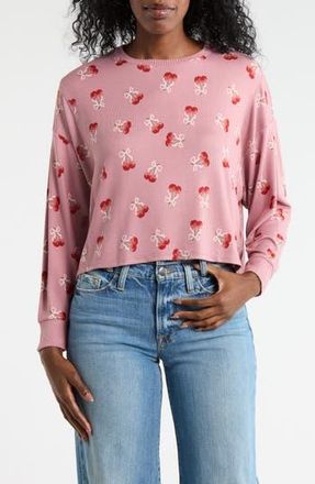 Lucky Brand Back Detail Top in Pink Multi at Nordstrom Rack, Size X-Small