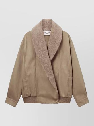 Stella McCartney faux leather oversized coat