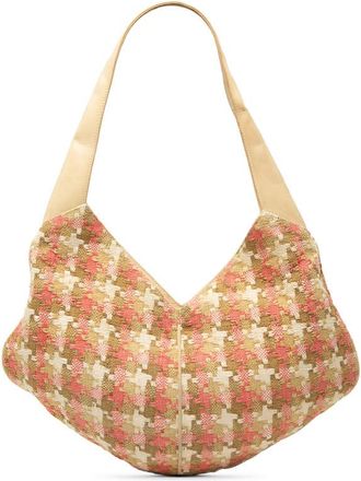 Loewe Pre-owned Loewe Tweed Houndstooth Hobo Ladies Z793SKDS7I5630MS