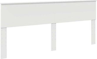 vidaXL Headboard with Headboard White 200 cm Engineered wood vidaXL