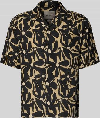 Only & Sons Relaxed Fit Freizeithemd aus Viskose-Leinen-Mix Modell HARVI in Black, Gr&ouml;&szlig;e XXL
