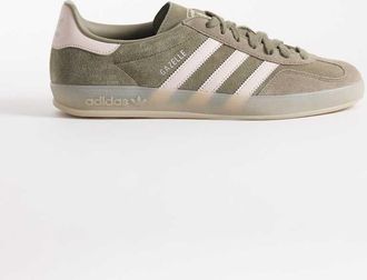 adidas Originals Gazelle Indoor - Sneakers verdi e rosa chiaro