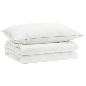 vidaXL Set Di Piumoni In Piume Doca Al 90% Fulda 2 Pz 152 X 203 Cm Vidaxl