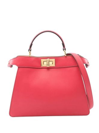 Fendi Borsa a tracolla Selleria Peekaboo ISeeU piccola in pelle 2010-2025 - Rosa