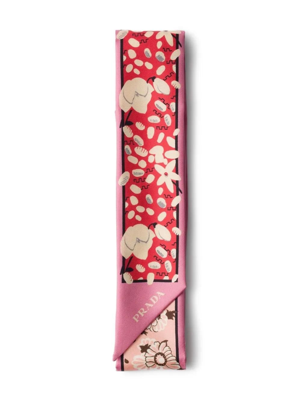 ボレロ・ショール Prada Fuchsia printed foulard in twill Prada Fuchsia printed foulard in twill from $448.22 - on
