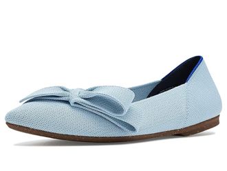 Rothy's The Bow Point II Womens Slip-on Dress Shoes Powder Blue : 10.5 M, Synthetic