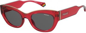 Polaroid Womens PLD-6199-S-X-MC-C9A PLD 6199 S X MC 50 C9A Sunglasses - Red - One Size
