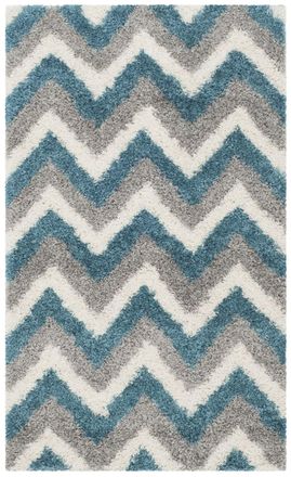 Safavieh Alfombra beige/blue 122 x 183 cm