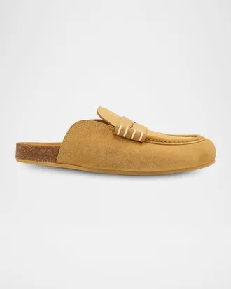 J.W.Anderson Suede Stitch Loafer Mules