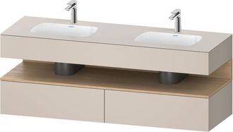 Duravit Qatego Lavabo Encastrado Con Base De Lavabo Consola, - Duravit