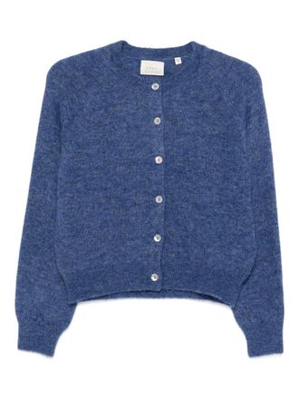 Dôen puff-sleeves cardigan - Blu