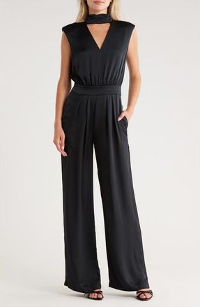 Ramy Brook Fate Sleeveless Wide Leg Jumpsuit in Black at Nordstrom Rack, Size 2