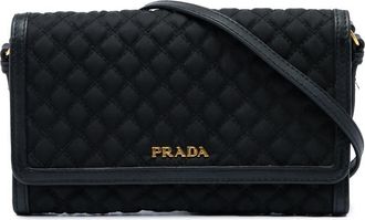 Prada Pre-owned Prada Impuntu Tessuto Wallet on Strap Ladies BVAL8CCXL1V6YH3K