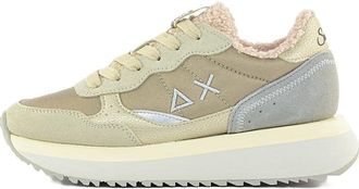 Sun 68 Big Ally Teddy White Cream Womens Shoes - Z45210, Cream White, 7 UK