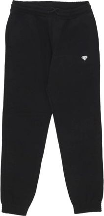 Iuter Zwarte Logo Trainingsbroeken Fleece Trainingspak - Heren - Sweatpants - Zwart - XS - Katoen - Broeken