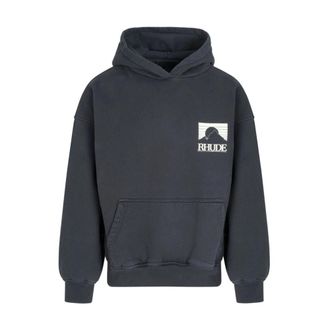 Rhude Hoodies, male, Black, M, Moonlight Hoodie