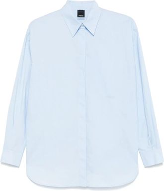 Pinko long-sleeve shirt - women - Cotton - 42 - Blue