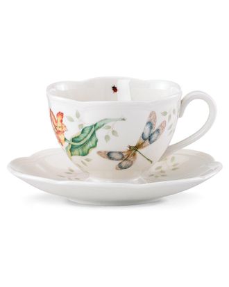 Lenox Butterfly Meadow Dragonfly Cup & Saucer