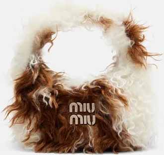 Miu Miu Wander cow-print shoulder bag
