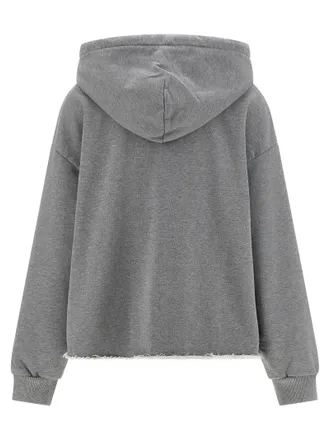 Maison Margiela Numeric Signature Spray Print Hoodie - Grey