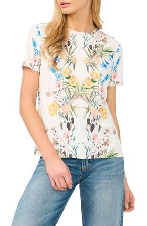 Ted Baker Floral Graphic T-Shirt in Ultra White at Nordstrom Rack, Size X-Small