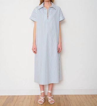 WE-AR4 Darla Midi Dress In Purple/green Stripe