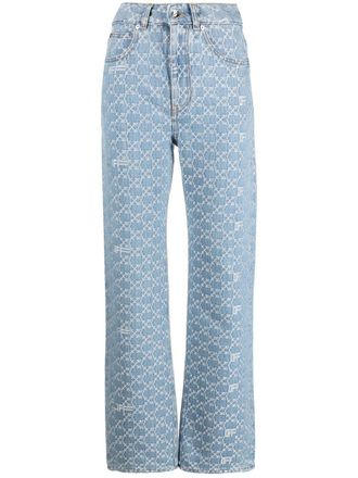 Off-white Jeans met logoprint - LIGHT BLUE LIGHT BLUE