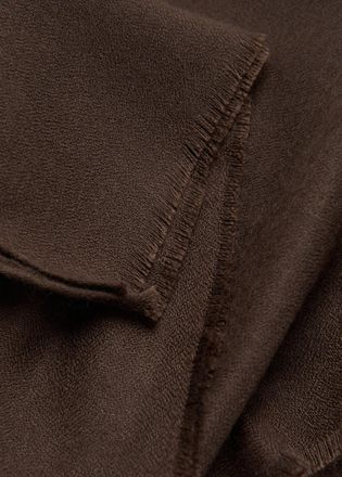 Mango Foulard bordi sfilacciati cioccolato - Donna - Taglia unica - MANGO