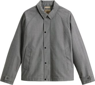 Woolrich Giacca in pied-de-poule e bottone - Grigio