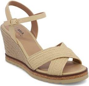 Mia Amore Allisha Espadrille Wedge Sandal in Natural at Nordstrom Rack, Size 8.5